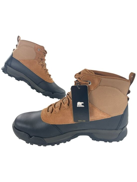Sorel Buxton Lite Lace Waterproof Insulated Boots Elk & Black Men\'s Sz 11.5 NEW main image 12